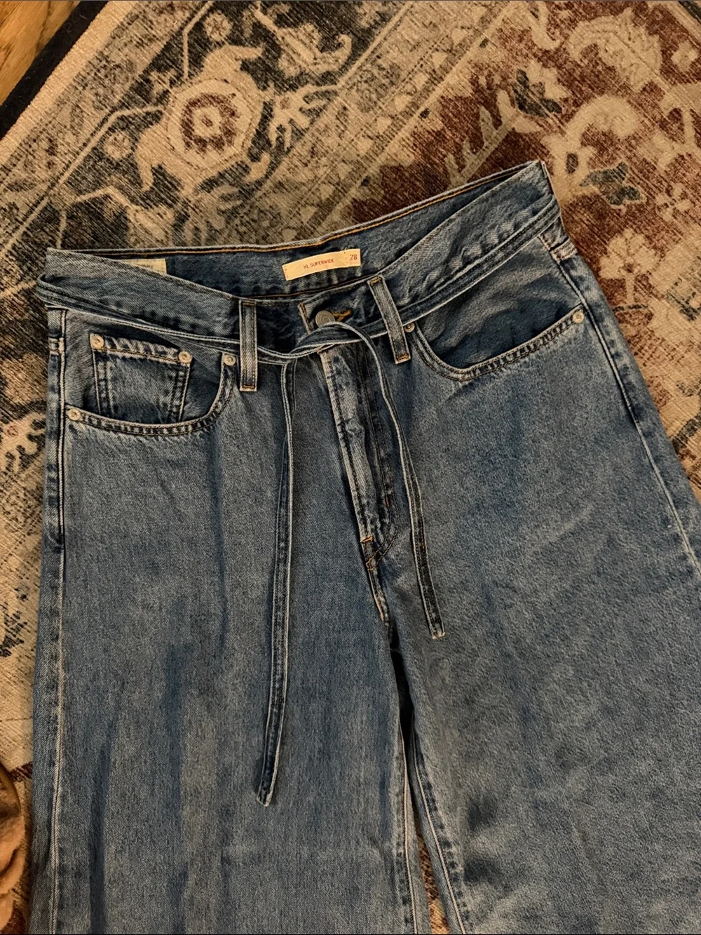 LEVIS XL Superwide Women's Jeans in Medium Blue - Picture 2 of 5